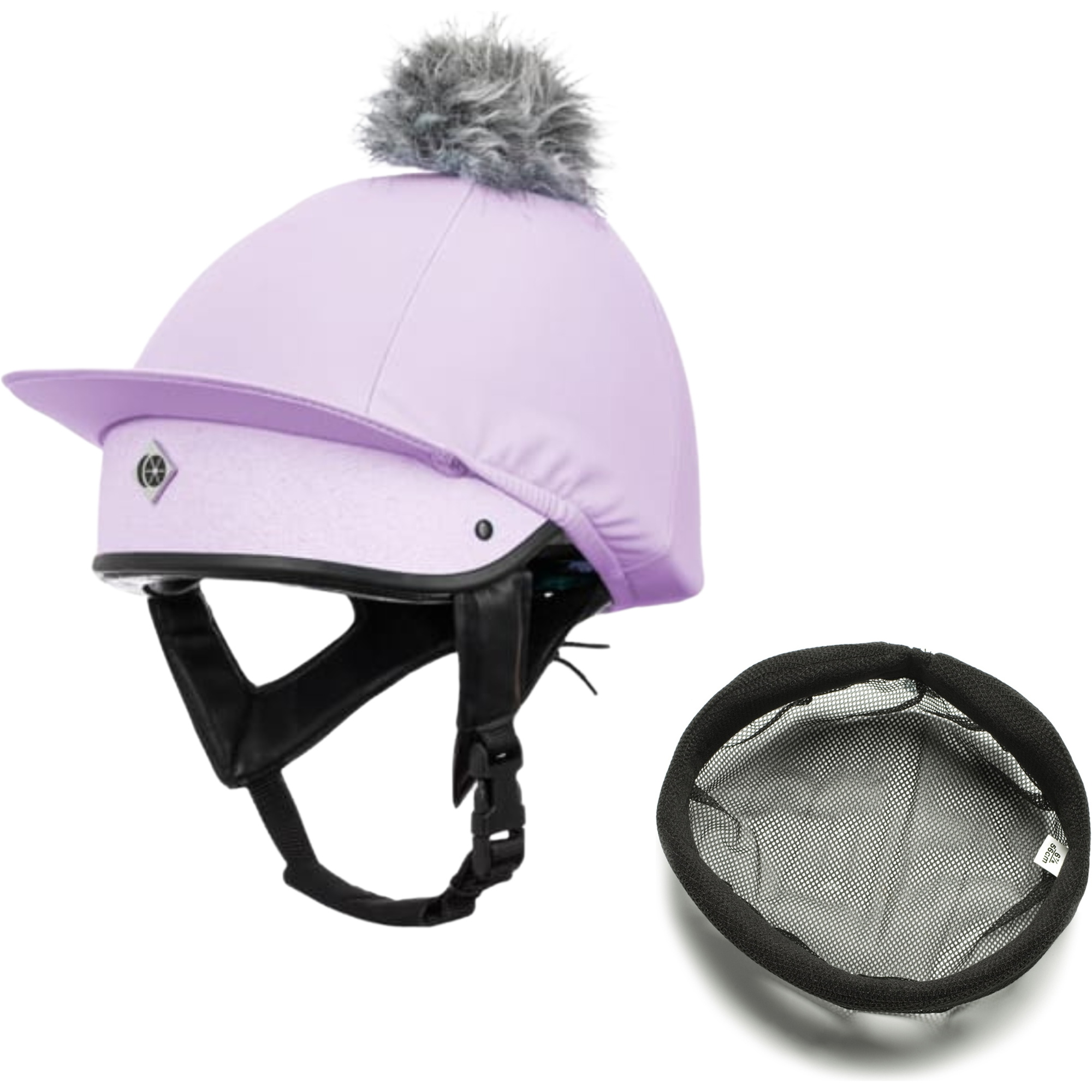 2025 Charles Owen Harlow JS1 Pro Jockey Skull Mit Liner BBHAR1 - Lilac